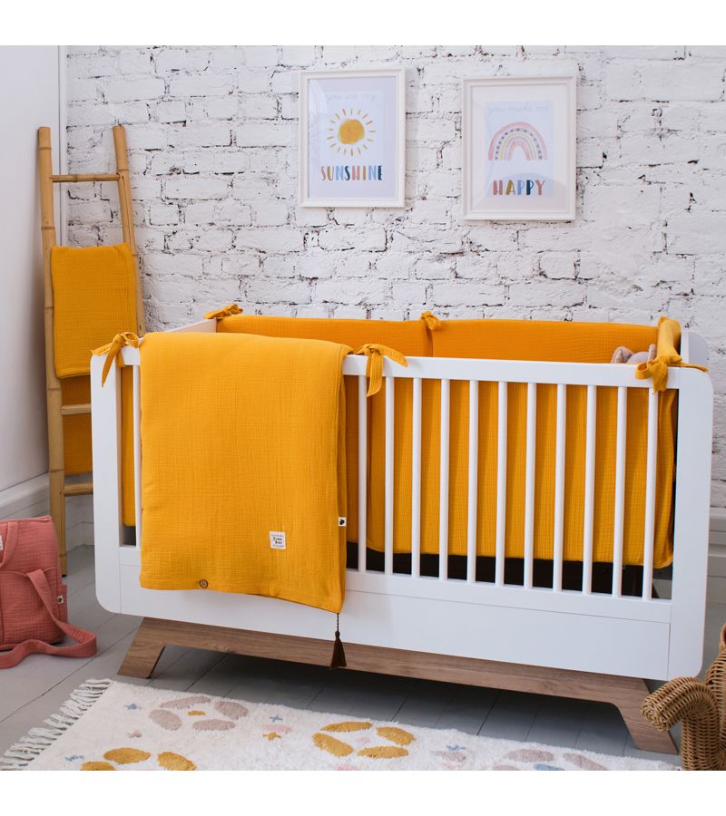 Σετ Παπλωματοθήκη κούνιας 2τμχ FUNNA BABY Marigold Mustard 100x150 0225